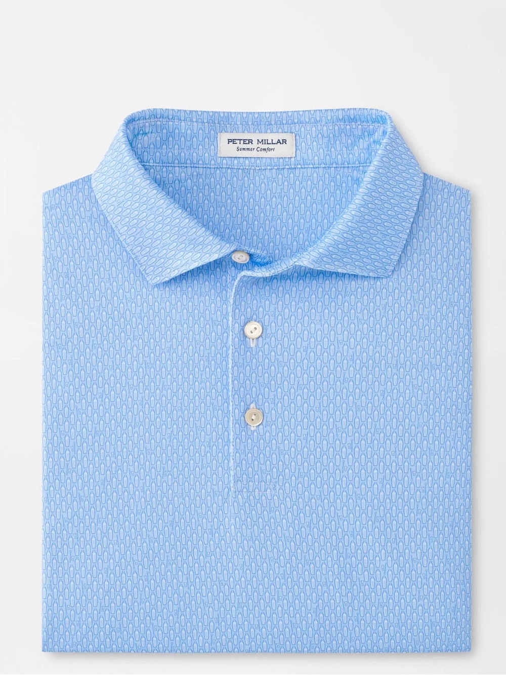 Peter Millar Shake It Up Performance Jersey Polo Summer Comfort Blue XL NWT